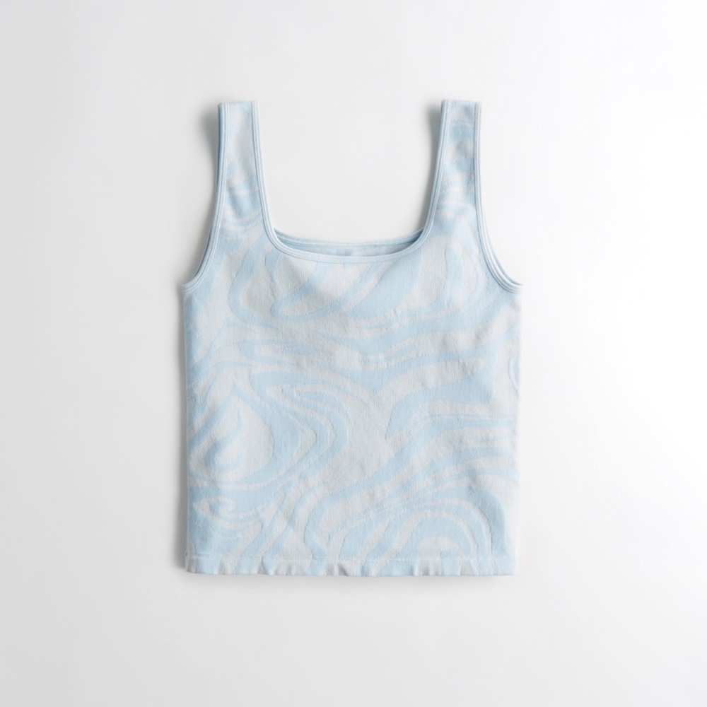 Woman’s Seamless Square Neck MarbleTank Top